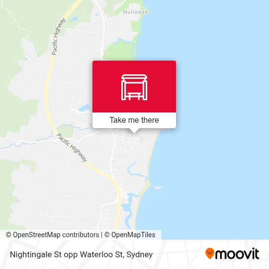 Mapa Nightingale St opp Waterloo St