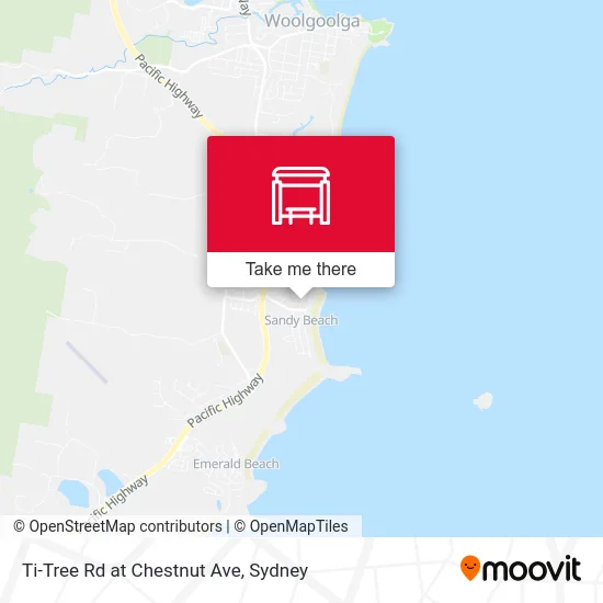 Mapa Ti-Tree Rd at Chestnut Ave