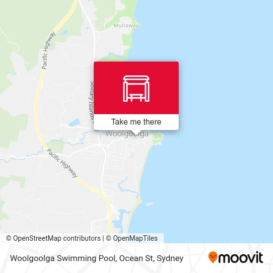 Mapa Woolgoolga Swimming Pool, Ocean St