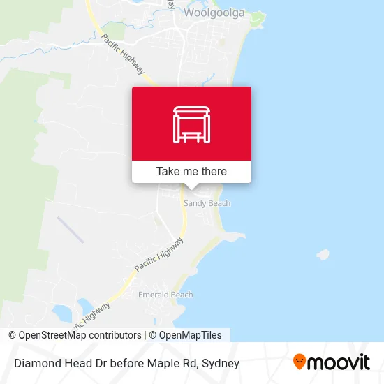 Mapa Diamond Head Dr before Maple Rd