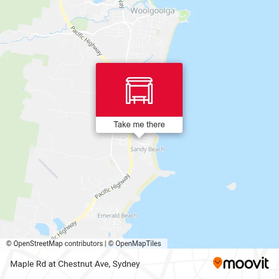 Mapa Maple Rd at Chestnut Ave