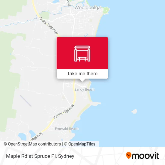 Mapa Maple Rd at Spruce Pl