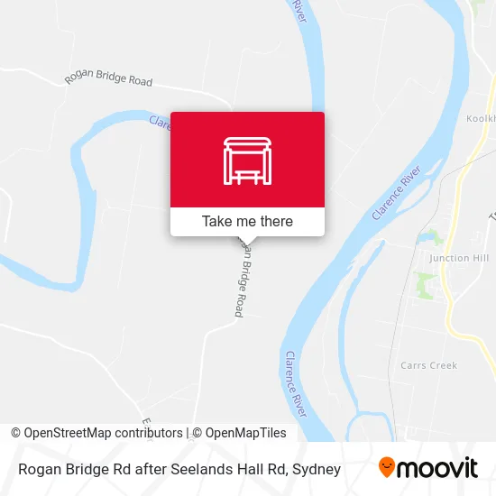 Mapa Rogan Bridge Rd after Seelands Hall Rd