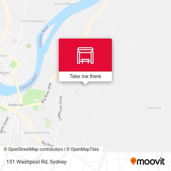 Mapa 151 Washpool Rd