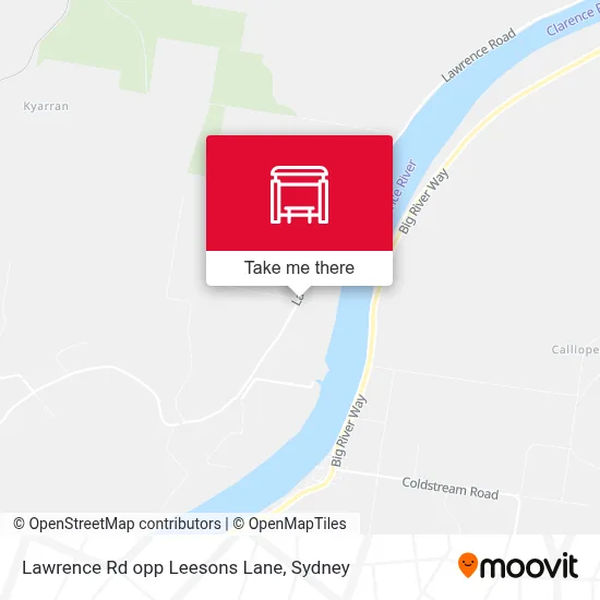 Mapa Lawrence Rd opp Leesons Lane
