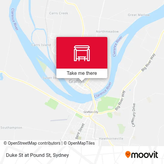 Mapa Duke St at Pound St