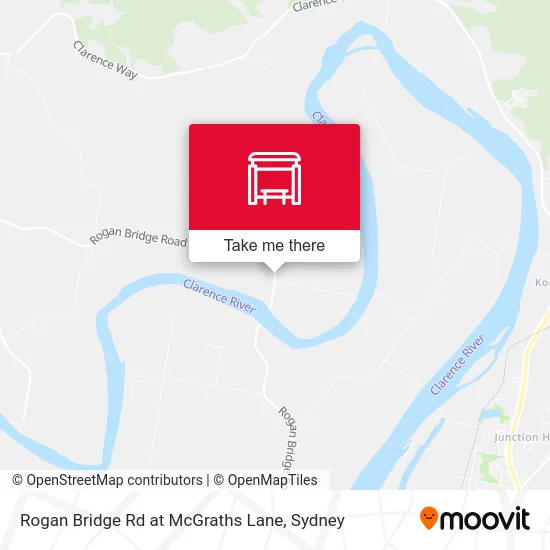 Mapa Rogan Bridge Rd at McGraths Lane