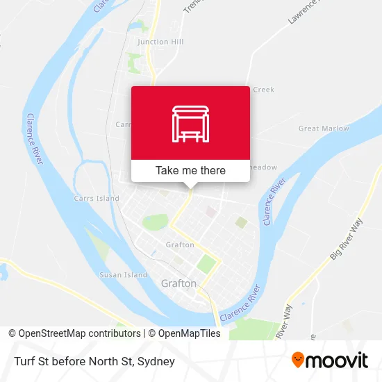 Mapa Turf St before North St