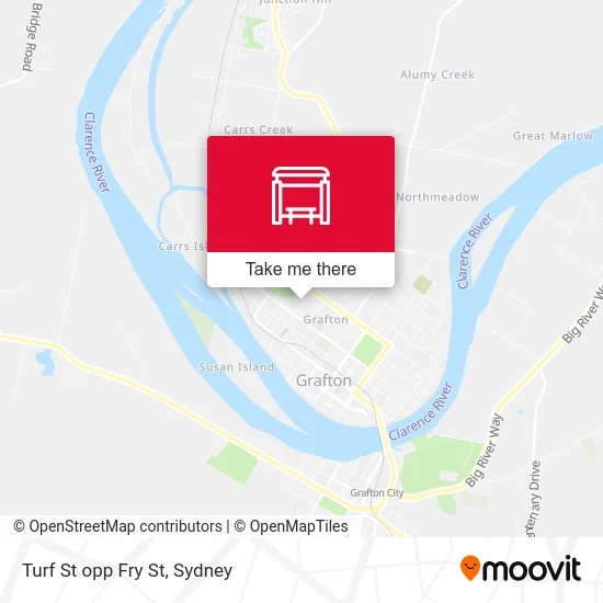 Mapa Turf St opp Fry St