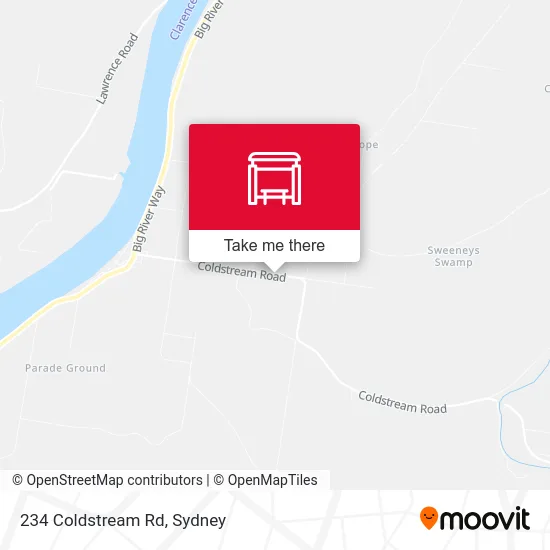 Mapa 234 Coldstream Rd