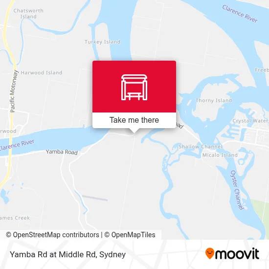 Mapa Yamba Rd at Middle Rd