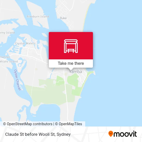 Mapa Claude St before Wooli St