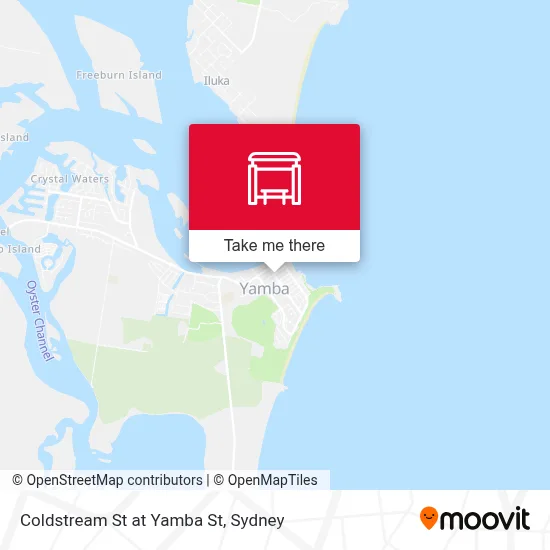 Mapa Coldstream St at Yamba St