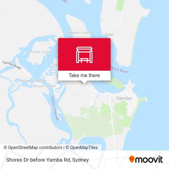 Mapa Shores Dr before Yamba Rd