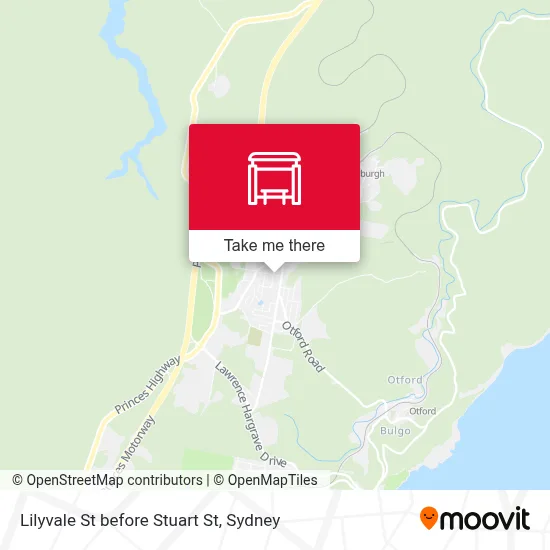 Mapa Lilyvale St before Stuart St