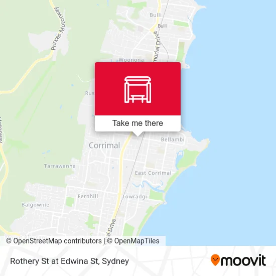 Mapa Rothery St at Edwina St