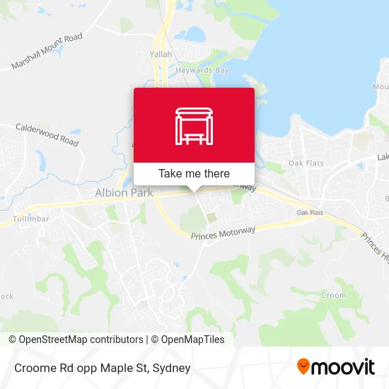 Mapa Croome Rd opp Maple St