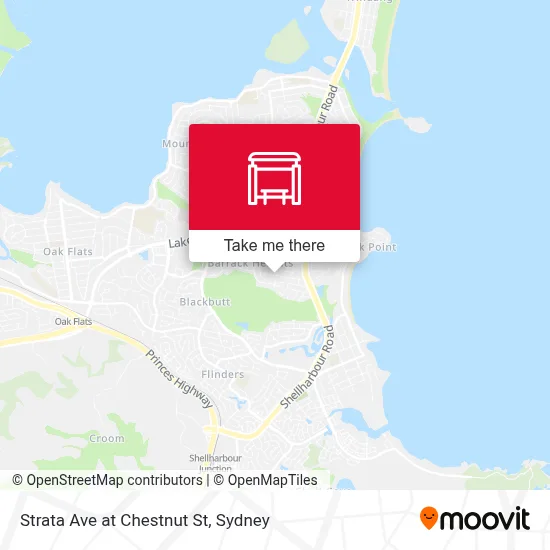 Mapa Strata Ave at Chestnut St