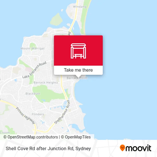 Mapa Shell Cove Rd after Junction Rd