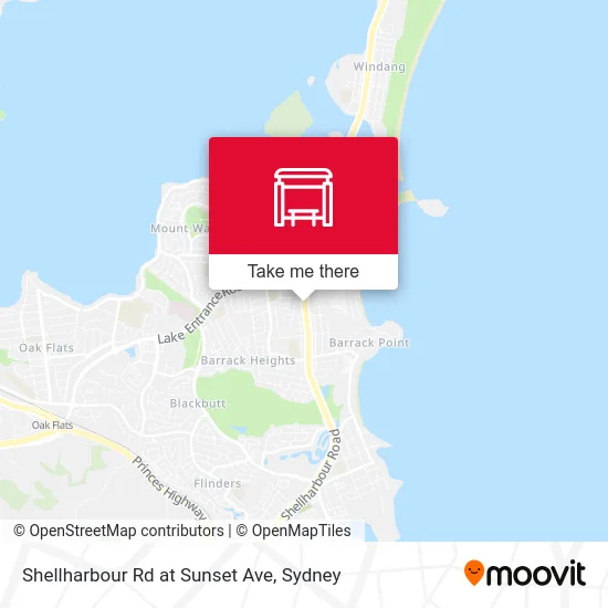 Mapa Shellharbour Rd at Sunset Ave