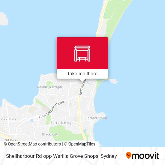 Mapa Shellharbour Rd opp Warilla Grove Shops