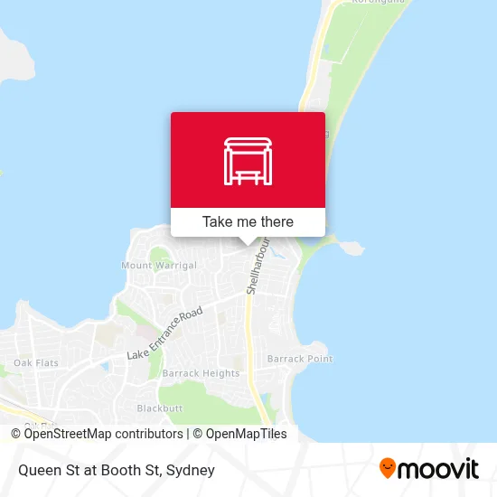 Mapa Queen St at Booth St