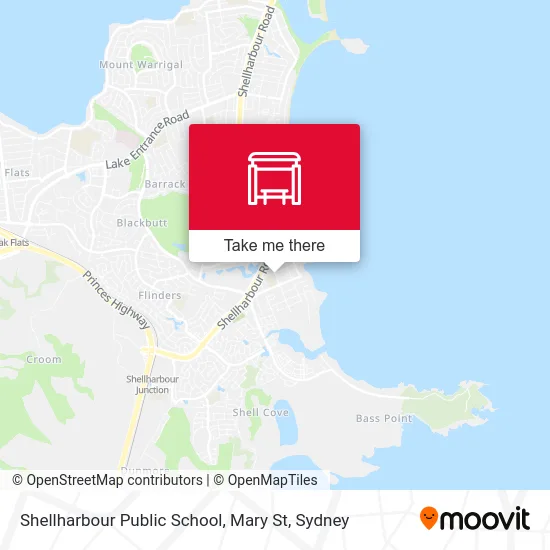 Mapa Shellharbour Public School, Mary St