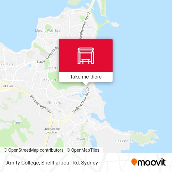 Mapa Amity College, Shellharbour Rd