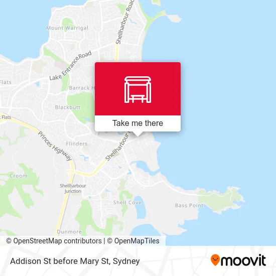 Mapa Addison St before Mary St