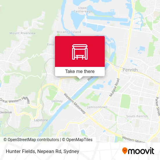 Mapa Hunter Fields, Nepean Rd