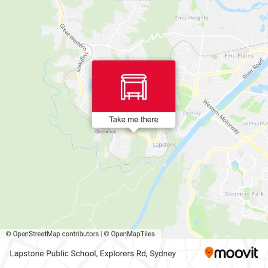 Mapa Lapstone Public School, Explorers Rd