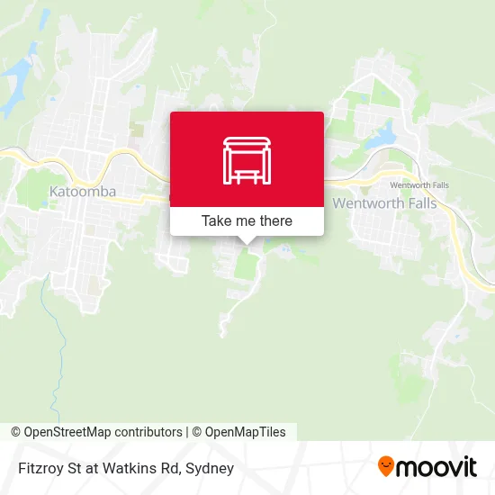 Mapa Fitzroy St at Watkins Rd