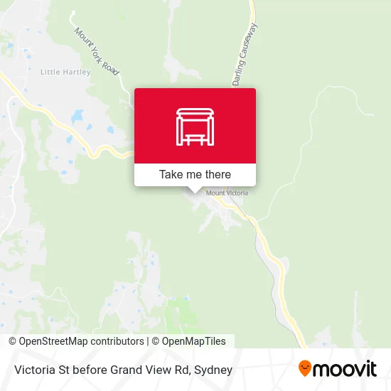 Mapa Victoria St before Grand View Rd