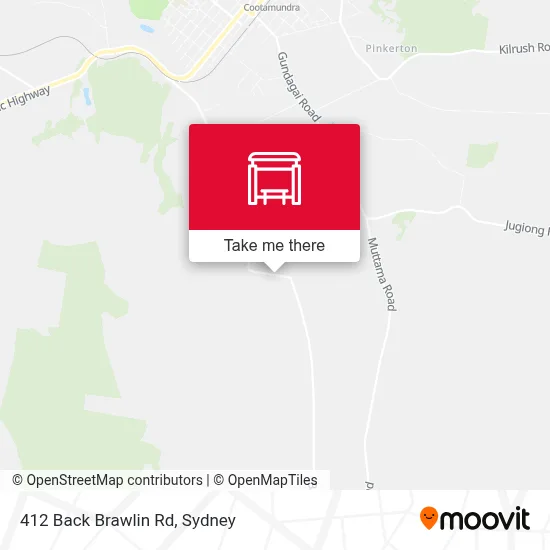 Mapa 412 Back Brawlin Rd