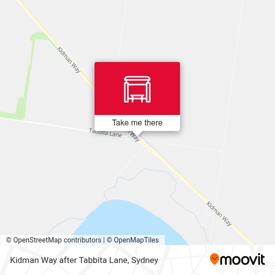 Mapa Kidman Way after Tabbita Lane