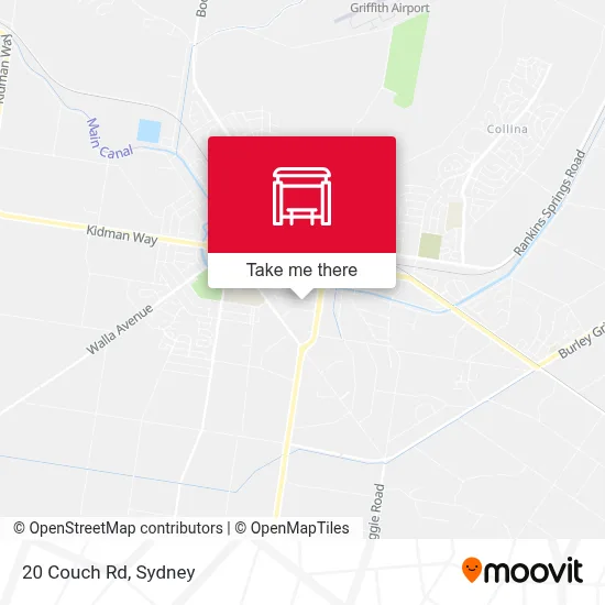 Mapa 20 Couch Rd