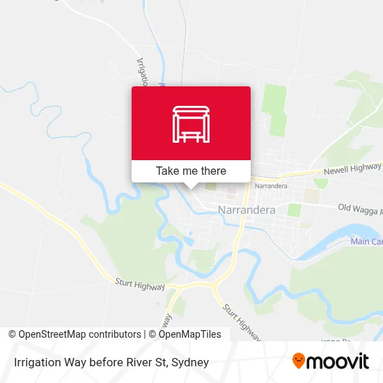 Mapa Irrigation Way before River St