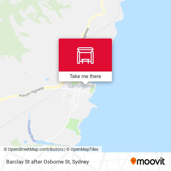 Barclay St after Osborne St map