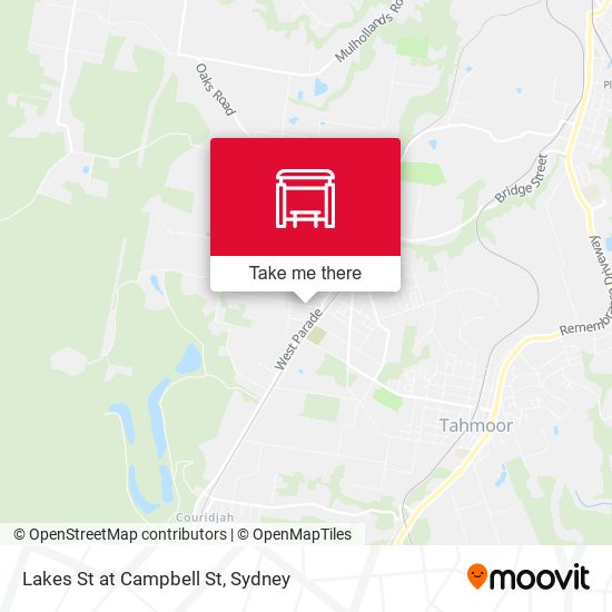 Lakes St at Campbell St map