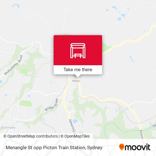 Menangle St opp Picton Train Station map