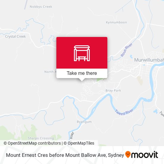 Mount Ernest Cres before Mount Ballow Ave map
