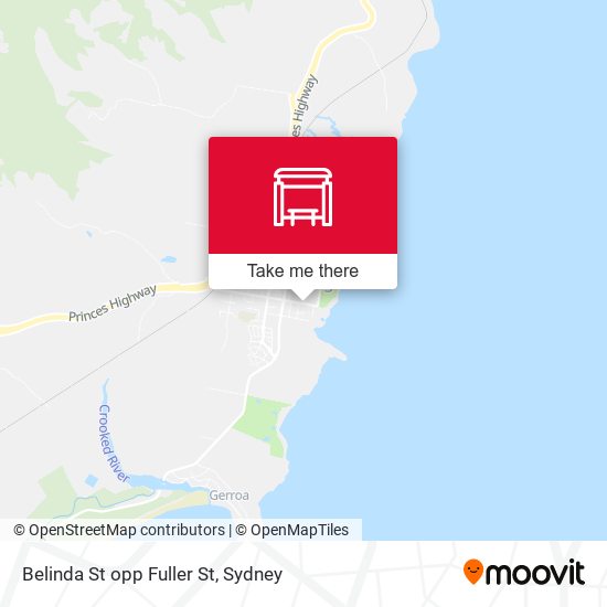 Belinda St opp Fuller St map