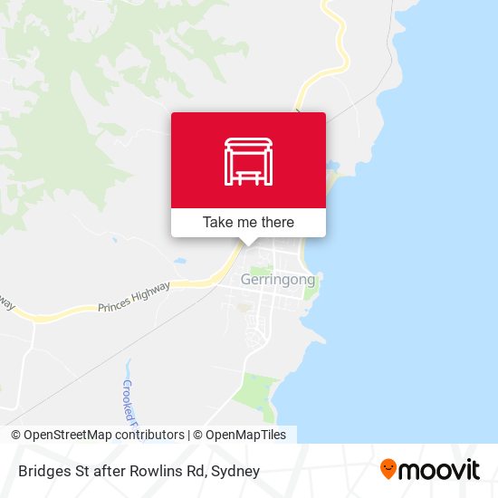 Bridges St after Rowlins Rd map
