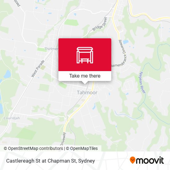 Castlereagh St at Chapman St map