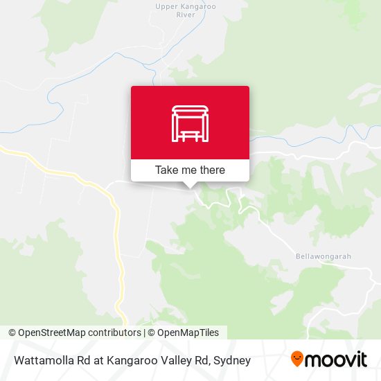 Wattamolla Rd at Kangaroo Valley Rd map