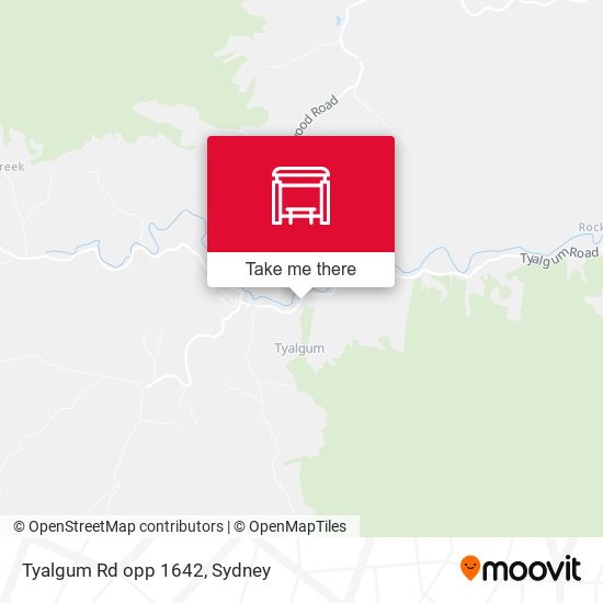 Tyalgum Rd opp 1642 map