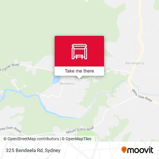 325 Bendeela Rd map