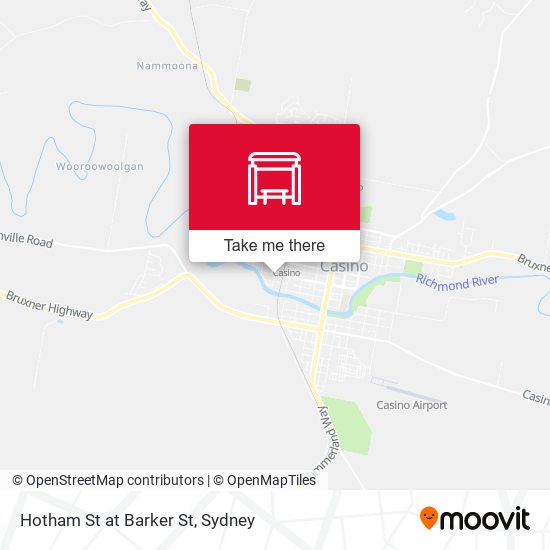 Hotham St at Barker St map