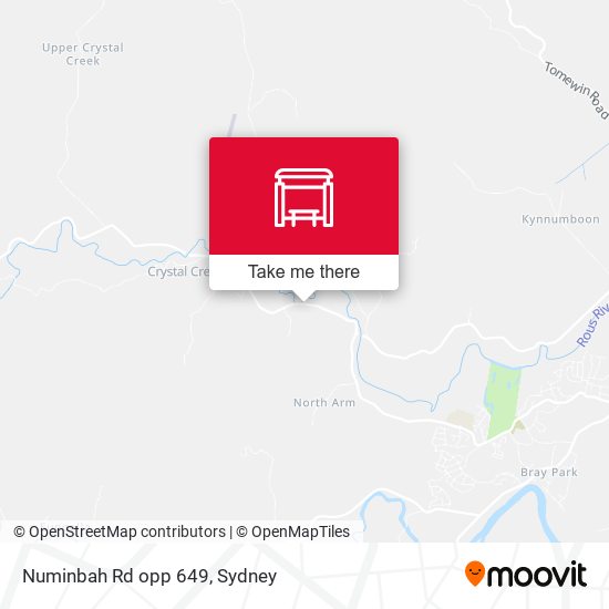 Numinbah Rd opp 649 map