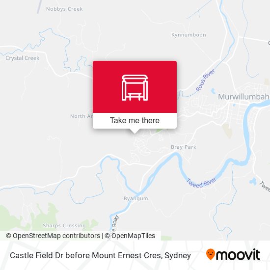 Castle Field Dr before Mount Ernest Cres map